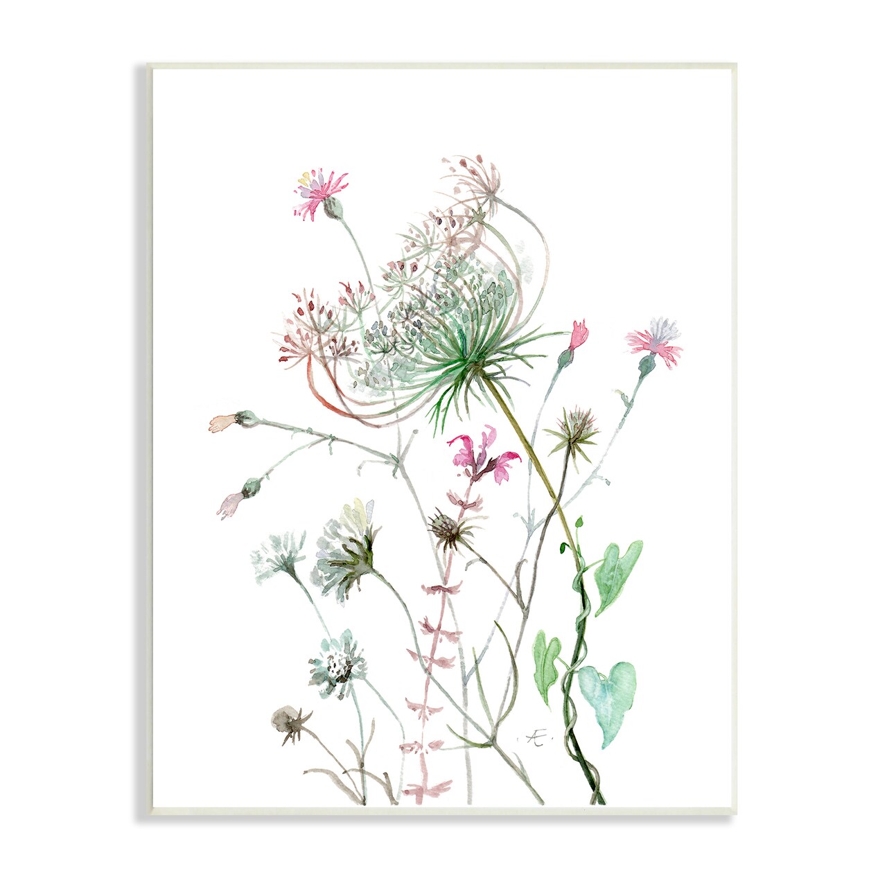 Stupell Industries Spring Meadow Florals Blooming Wall Plaque Art